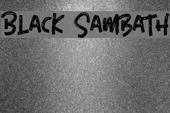 Black Sambath Fonte examples
