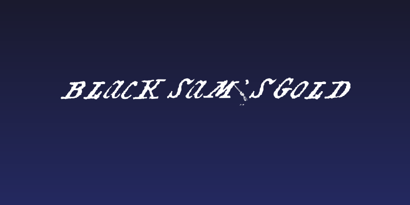 Black Sam's Gold Social Header