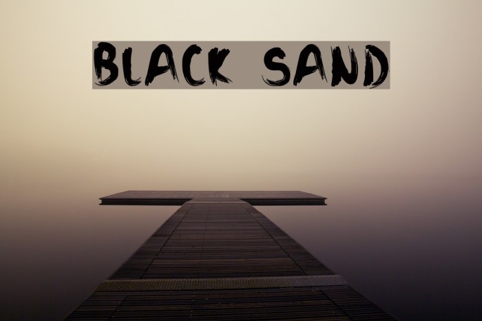 Black Sand Font examples