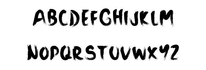 Black Sand Font LOWERCASE