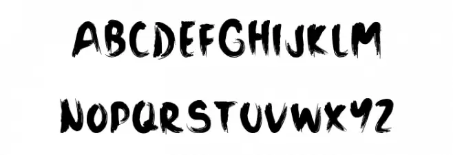 Black Sand Caratteri MINUSCOLO