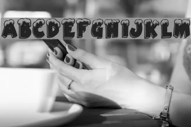 Black Santa Font examples