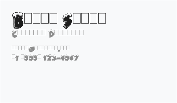 Black Santa Business Card