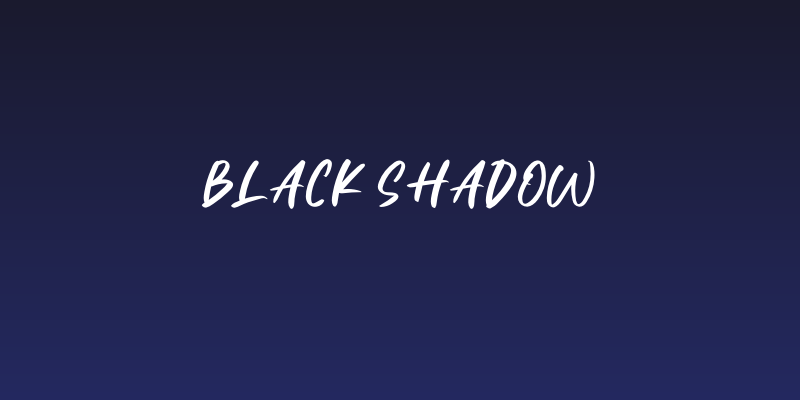 Black Shadow Social Header