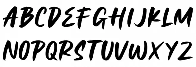 Black Shadow Caratteri MINUSCOLO