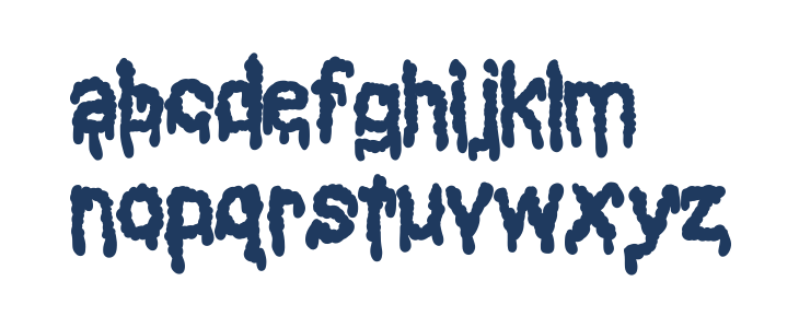 Black Shadow Lowercase