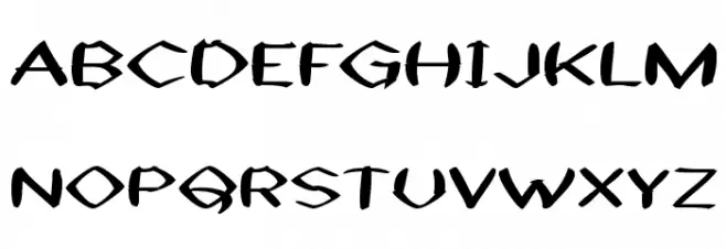 Black Sheaf Font UPPERCASE