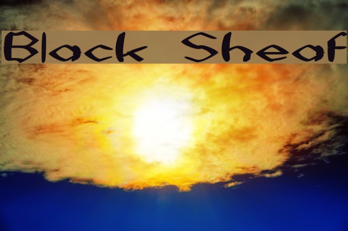 Black Sheaf フォント examples