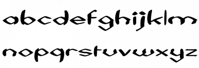 Black Sheaf خط أحرف صغيرة