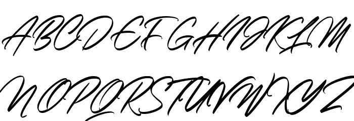 Black Shine Font UPPERCASE