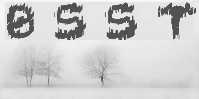 Black Shirt Slime Trail Font examples