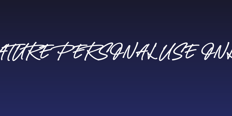 Black Signature PERSONAL USE ONLY Regular Social Header