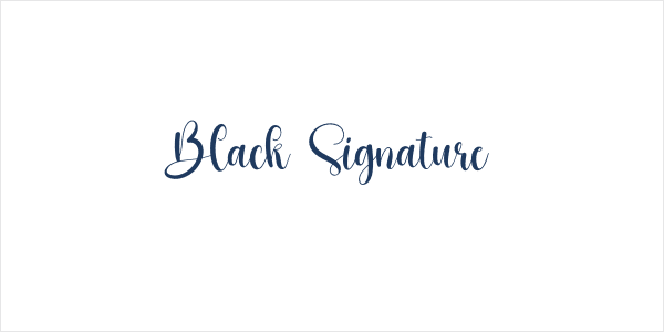 Black Signature Logo