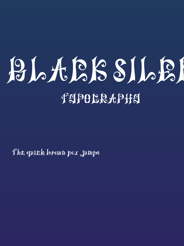Black Silent Poster