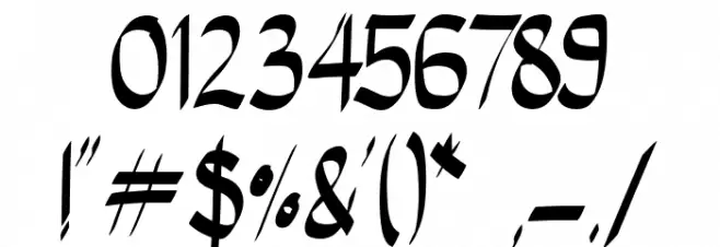 Black Smith Font OTHER CHARS