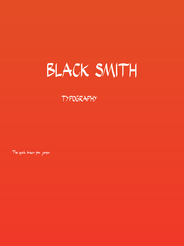 Black Smith Poster