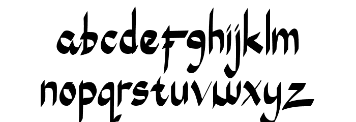 Black Smith Font LOWERCASE