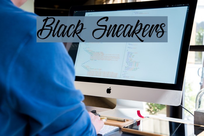 Black Sneakers Font examples
