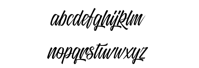 Black Sneakers Font LOWERCASE