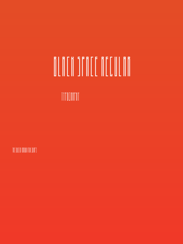 Black Space Regular Poster