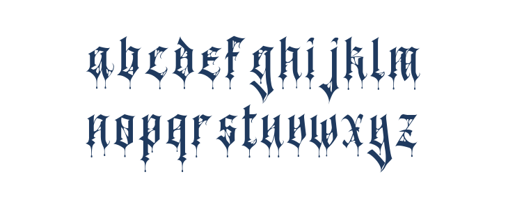 Black Spider Lowercase