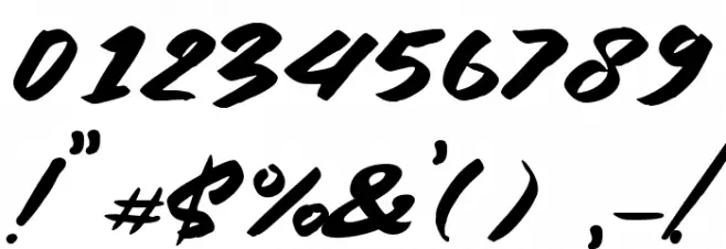 Black Spirit Font OTHER CHARS