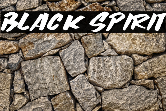 Black Spirit Fonte examples