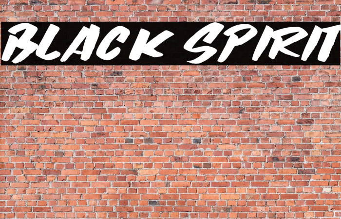 Black Spirit Fonte examples