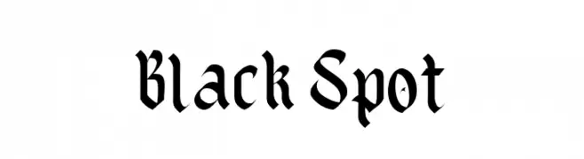 Black Spot  les polices de caractères gratuit tlcharger