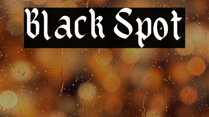 Black Spot Example 1