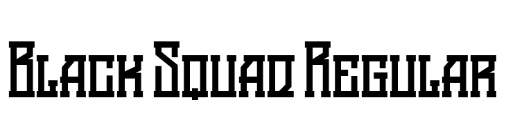 Black Squad Regular  免费字体下载