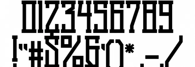 Black Squad Regular Font OTHER CHARS