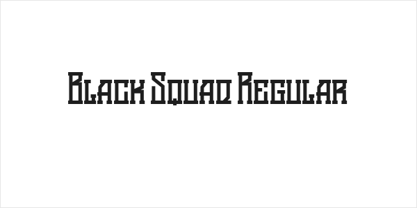 Black Squad Regular Logo