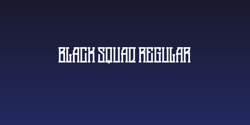 Black Squad Regular Social Header