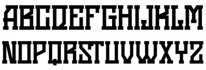 Black Squad Regular 字体 小写