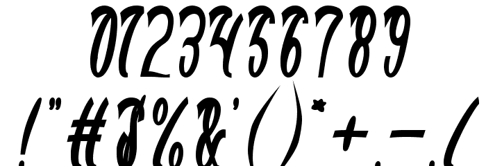 Black Stallion Bold Font OTHER CHARS