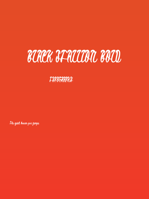 Black Stallion Bold Poster