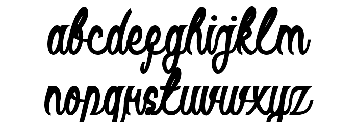 Black Stallion Bold Font LOWERCASE