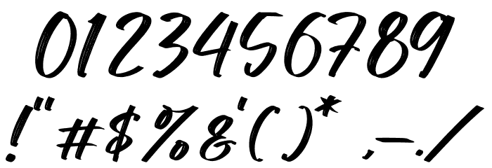 Black Stamp Font OTHER CHARS