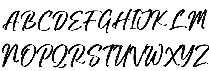 Black Stamp Font UPPERCASE