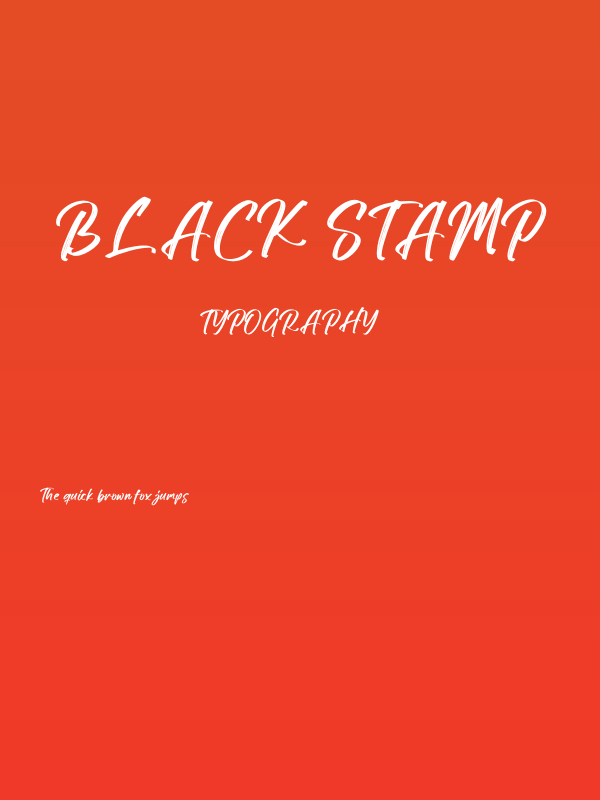 Black Stamp Poster