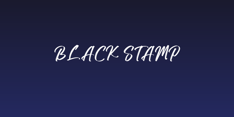 Black Stamp Social Header