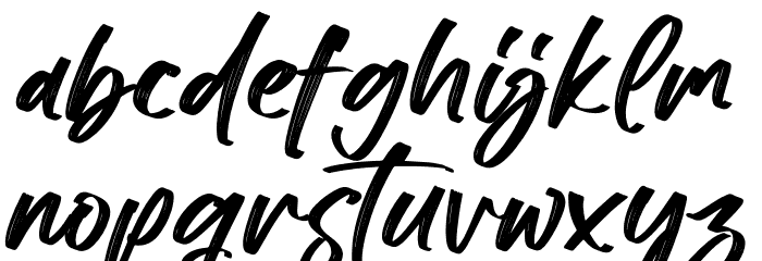 Black Stamp Font LOWERCASE