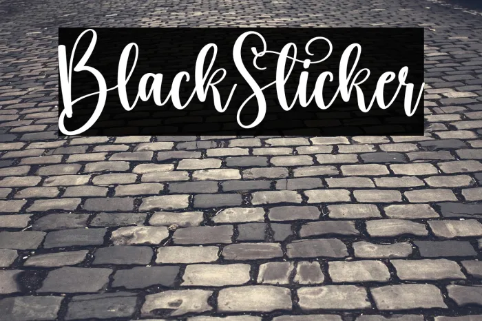 Black Sticker Example 3