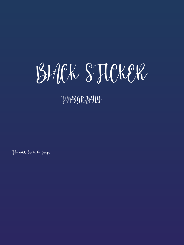 Black Sticker Poster