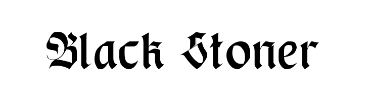 Black Stoner  les polices de caractères gratuit tlcharger