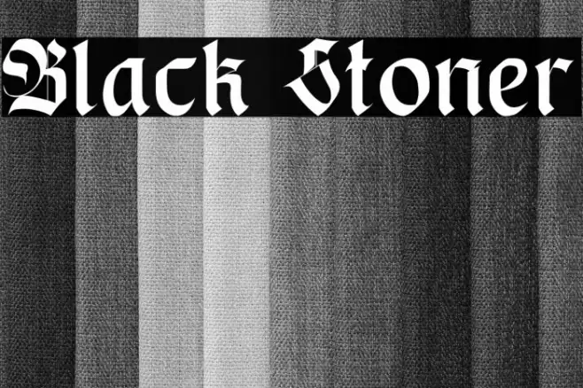 Black Stoner Font examples