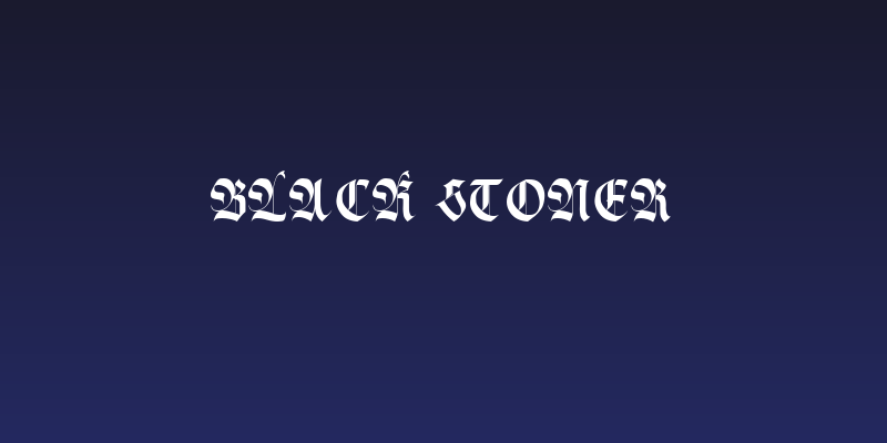 Black Stoner Social Header