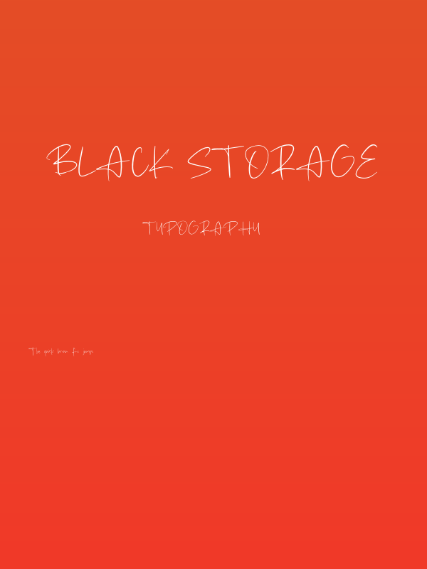 Black Storage Poster