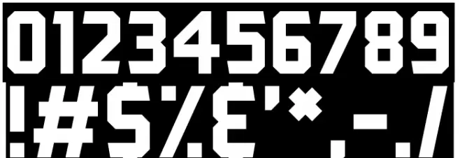 Black Streamer Font OTHER CHARS